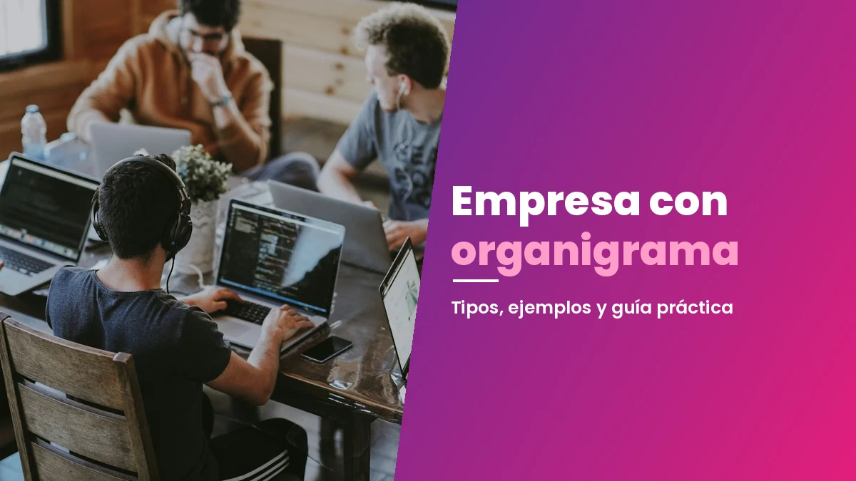 Esquema visual de un organigrama horizontal para comparar áreas y relaciones de reporte
